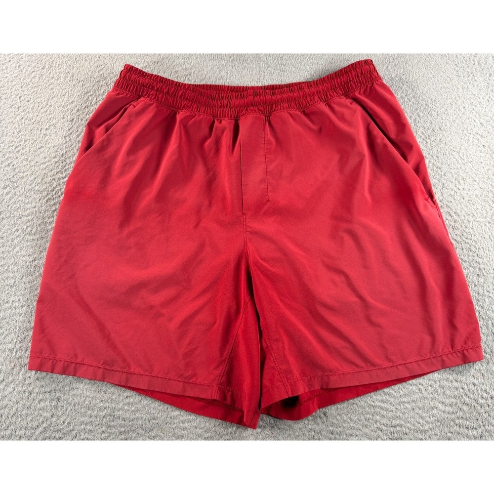 Lululemon Pace Breaker Short Mens XL Red Lined Athletic Gym Running LM7AFVS